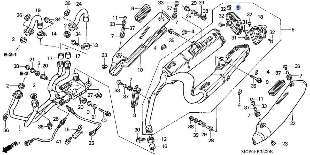 Honda OEM part 18315-MCW-D01