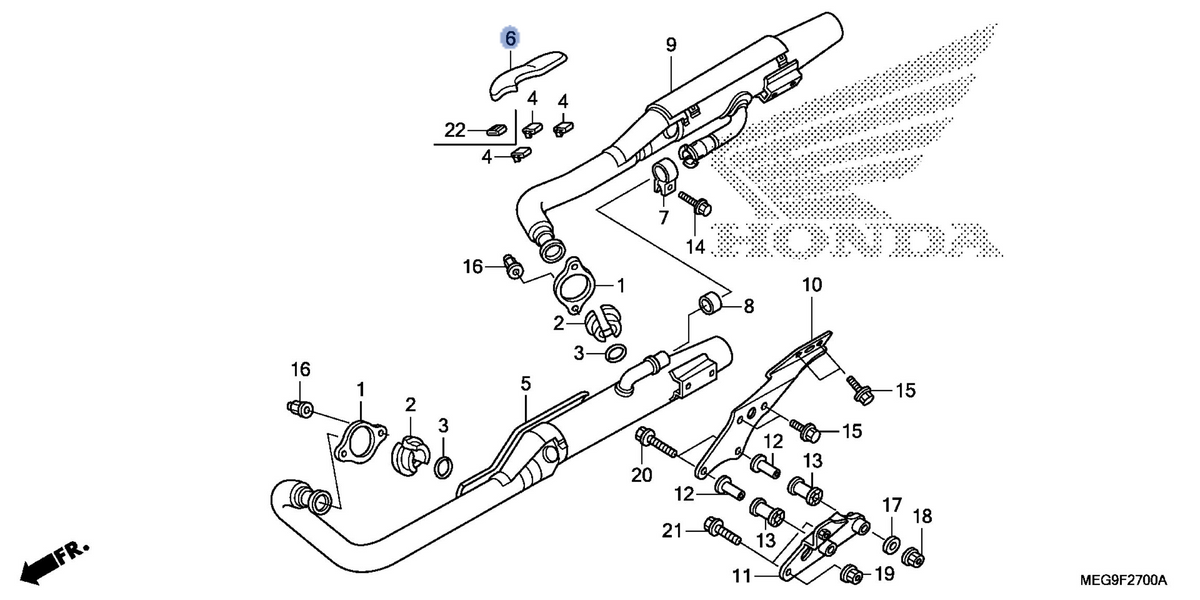 Honda OEM part 18315-MGR-671