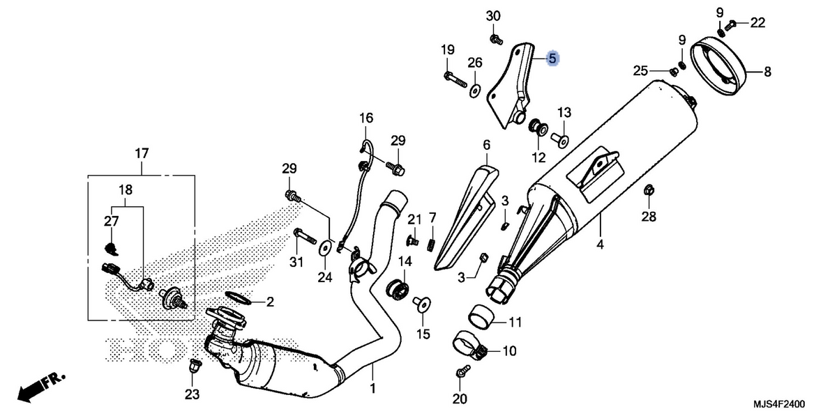 Honda OEM part 18315-MJS-J70