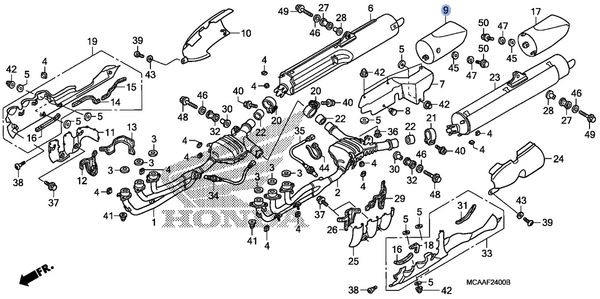 Honda OEM part 18316-MCA-A60