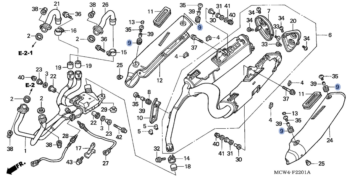 Honda OEM part 18316-MCW-D60