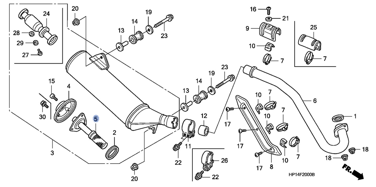 Honda OEM part 18317-HP1-000
