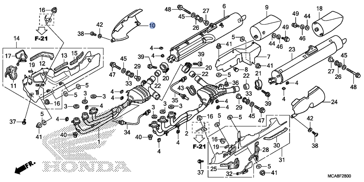 Honda OEM part 18317-MJK-G40
