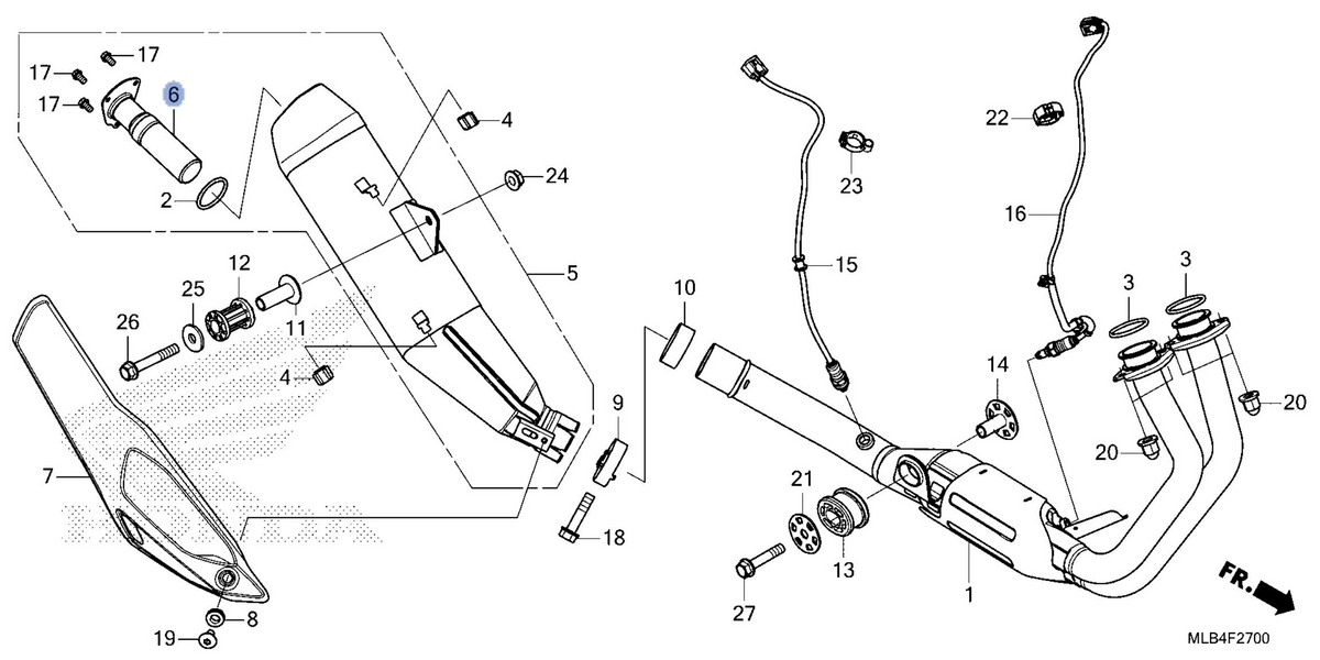 Honda OEM part 18317-MLB-A20