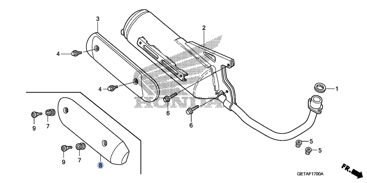 Honda OEM part 18318-GEV-761