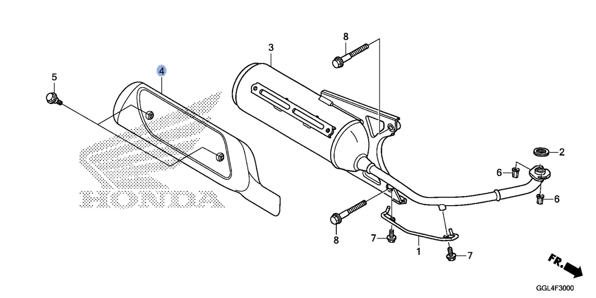Honda OEM part 18318-GFC-900