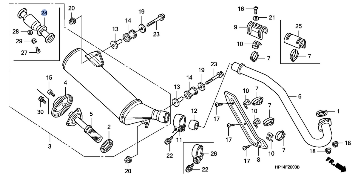 Honda OEM part 18318-HP1-600