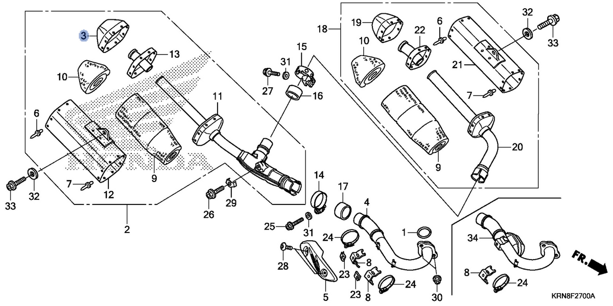 Honda OEM part 18318-KRN-405