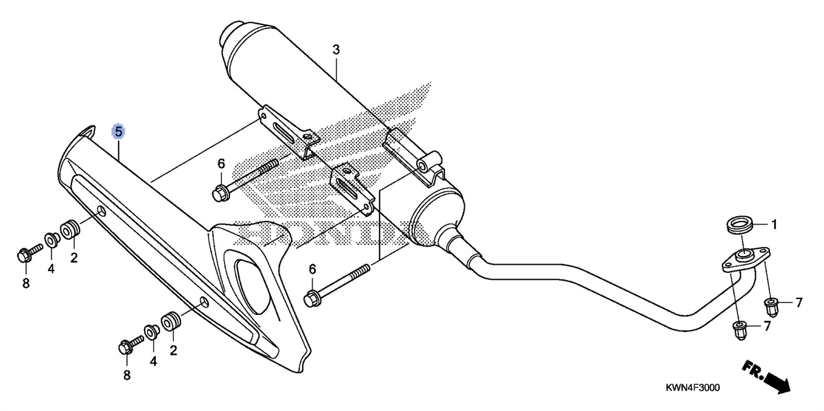 Honda OEM part 18318-KWN-900