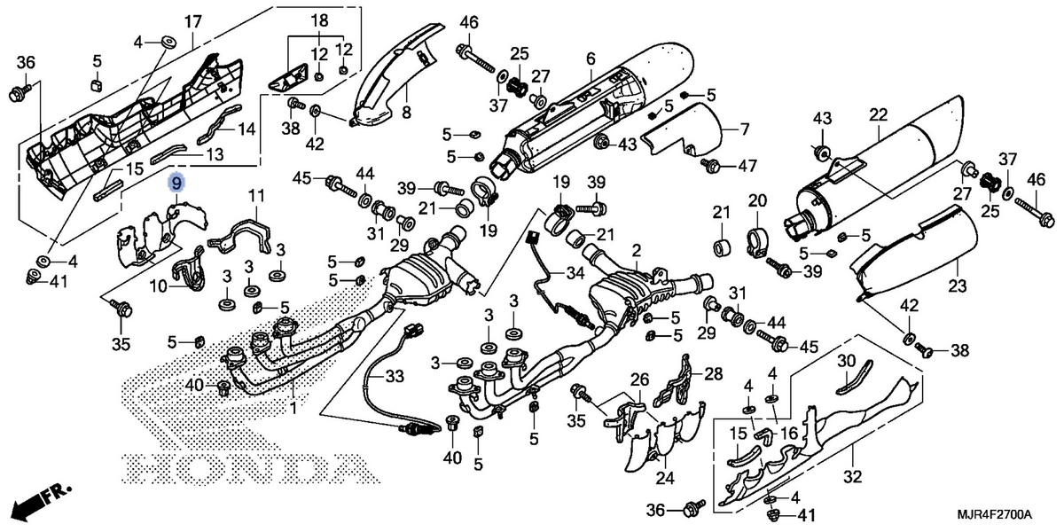 Honda OEM part 18318-MCA-000