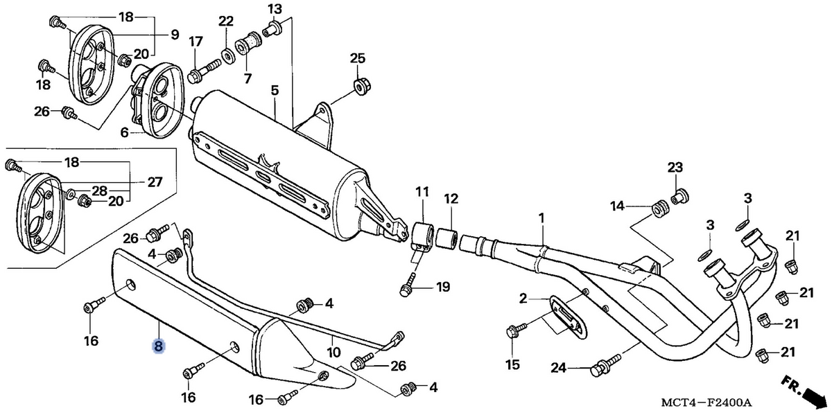 Honda OEM part 18318-MCT-020