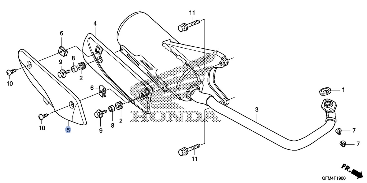 Honda OEM part 18319-GFM-970