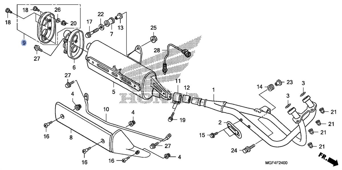 Honda OEM part 18319-MGF-305