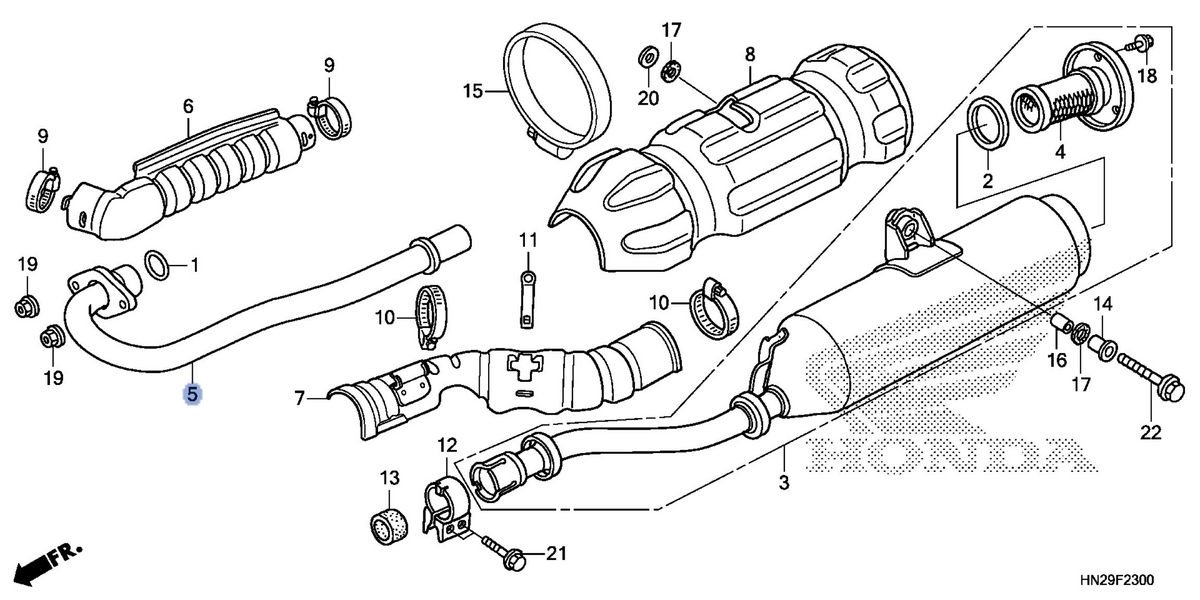 Honda OEM part 18320-HN2-A20