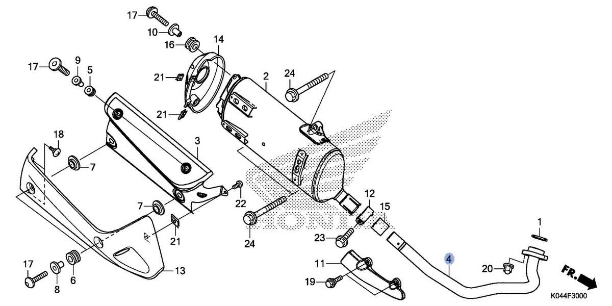 Honda OEM part 18320-K04-930