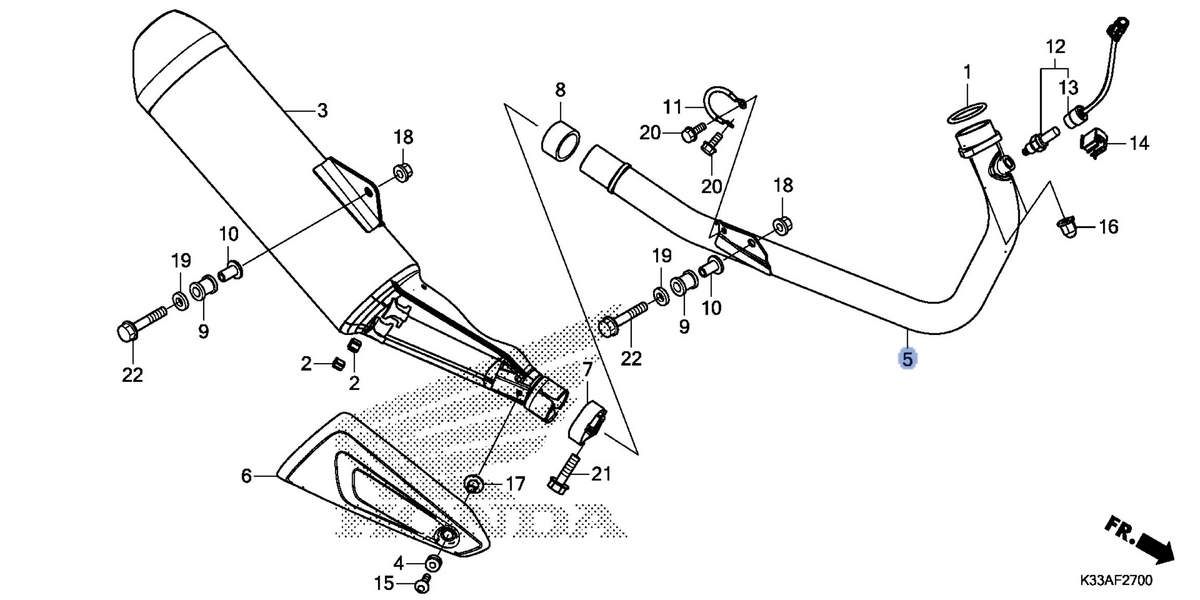 Honda OEM part 18320-K75-A50