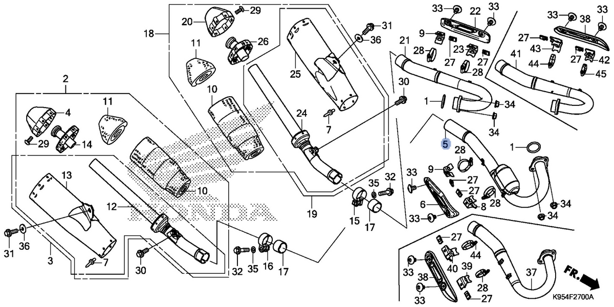 Honda OEM part 18320-K95-A40