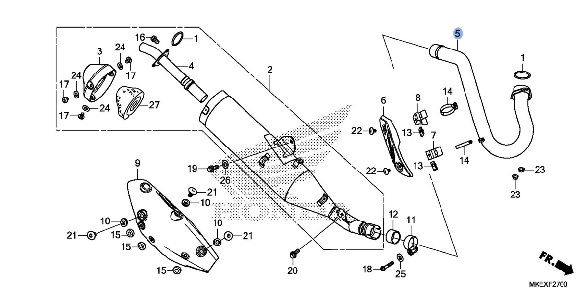 Honda OEM part 18320-MKE-A40
