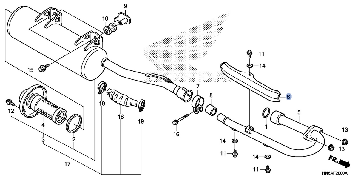 Honda OEM part 18321-HM8-000