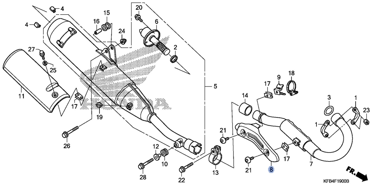 Honda OEM part 18321-KFB-900