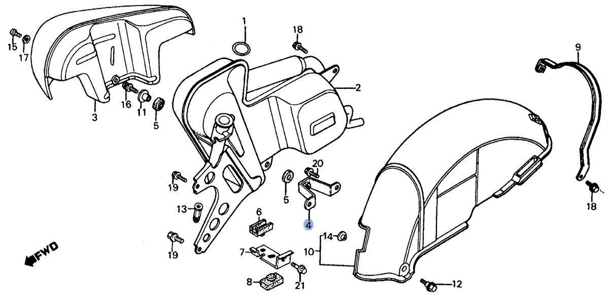 Honda OEM part 18321-KJ9-000