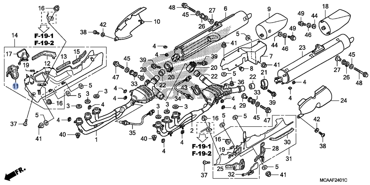 Honda OEM part 18321-MCA-A70