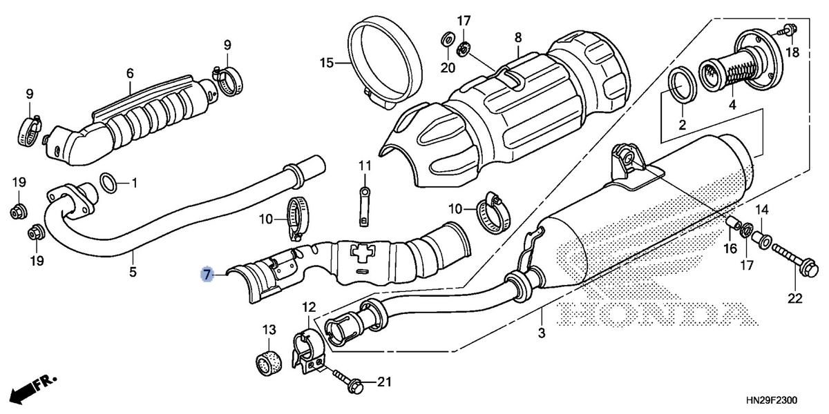 Honda OEM part 18322-HN2-A20