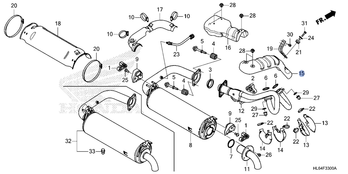 Honda OEM part 18323-HL6-A00