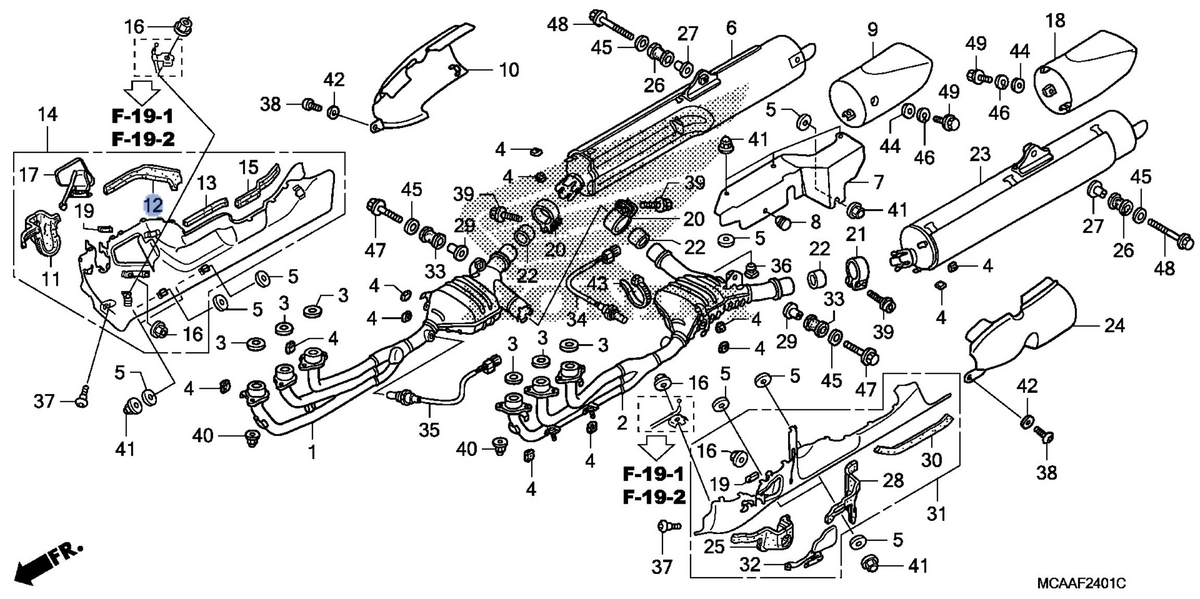 Honda OEM part 18323-MCA-A70