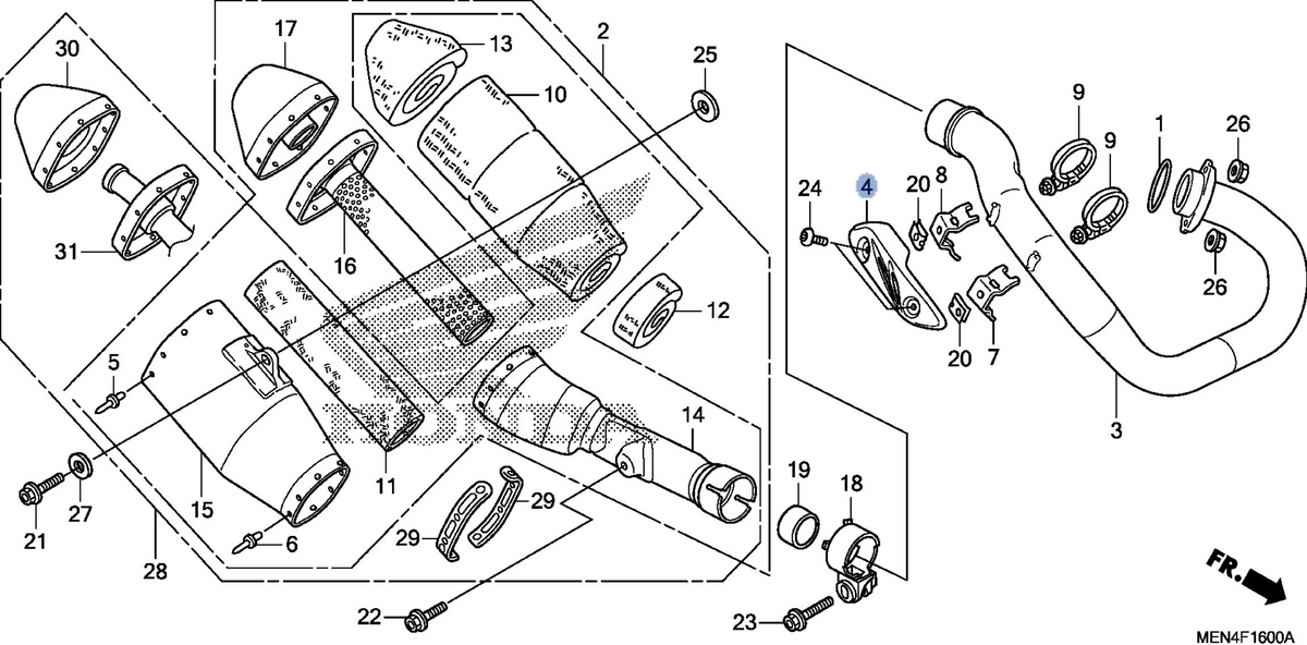 Honda OEM part 18323-MEN-A30