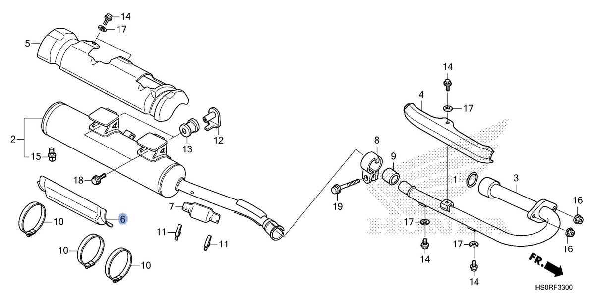 Honda OEM part 18324-HS0-A00