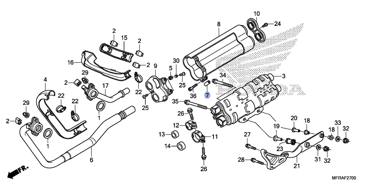 Honda OEM part 18324-MFR-670