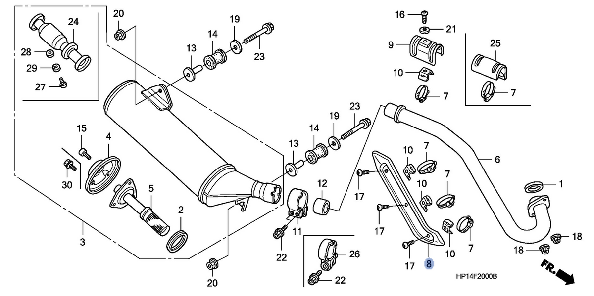 Honda OEM part 18326-HP1-000