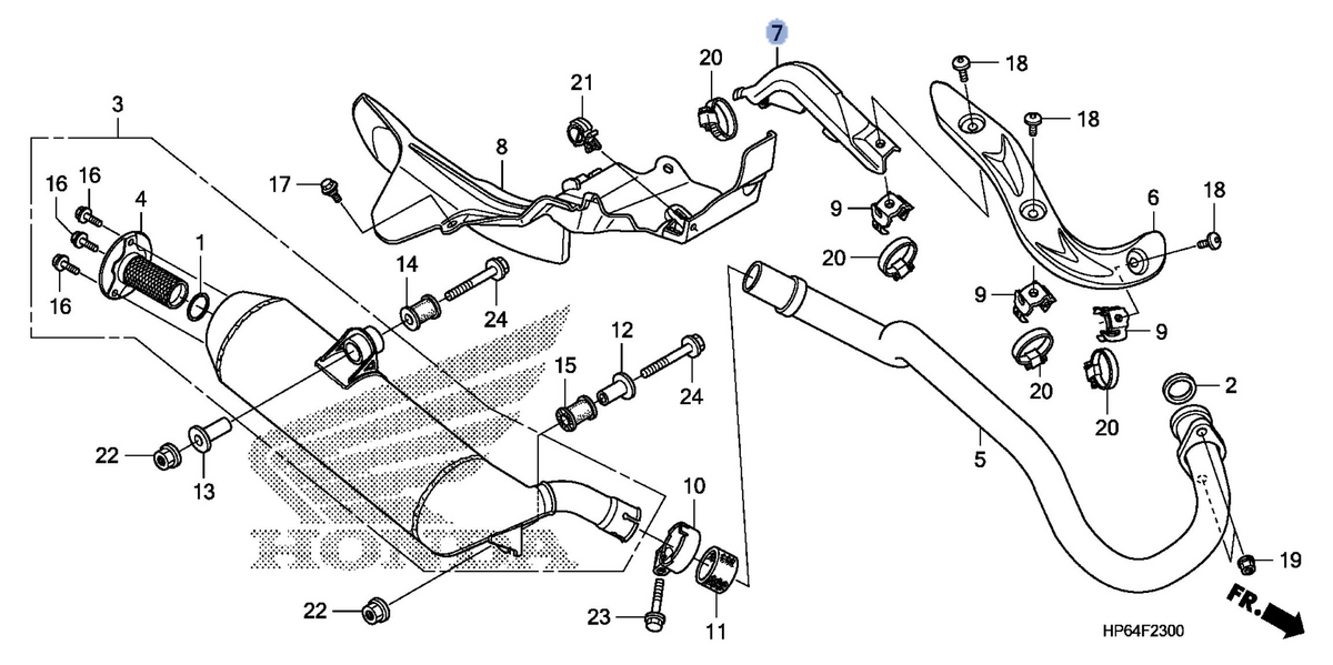 Honda OEM part 18326-HP6-A00