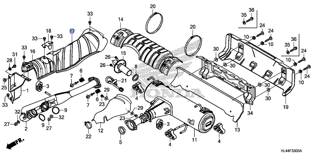 Honda OEM part 18327-HL4-A00