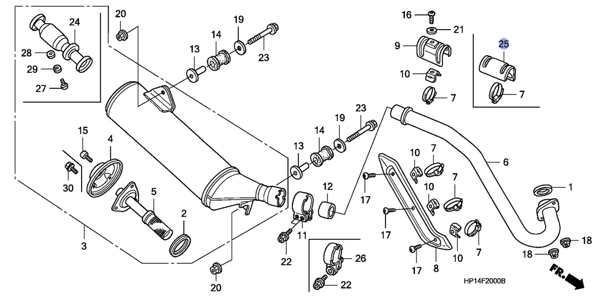 Honda OEM part 18327-HP1-600