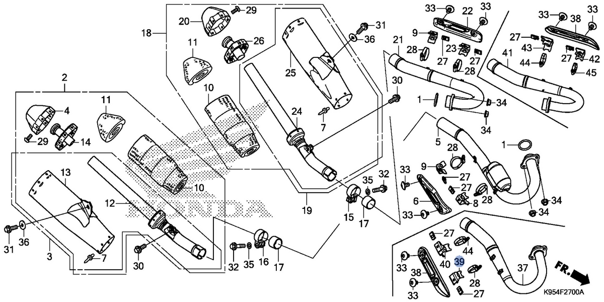 Honda OEM part 18327-K95-A60