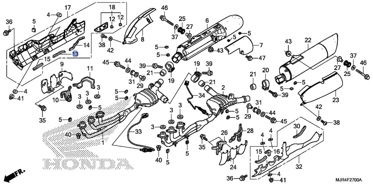 Honda OEM part 18329-MCA-A20