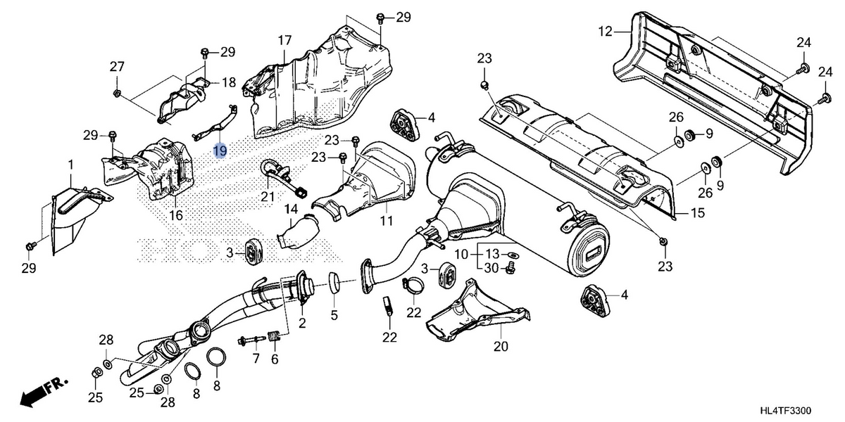 Honda OEM part 18330-HL4-B70