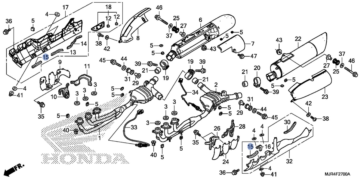 Honda OEM part 18333-MCA-000