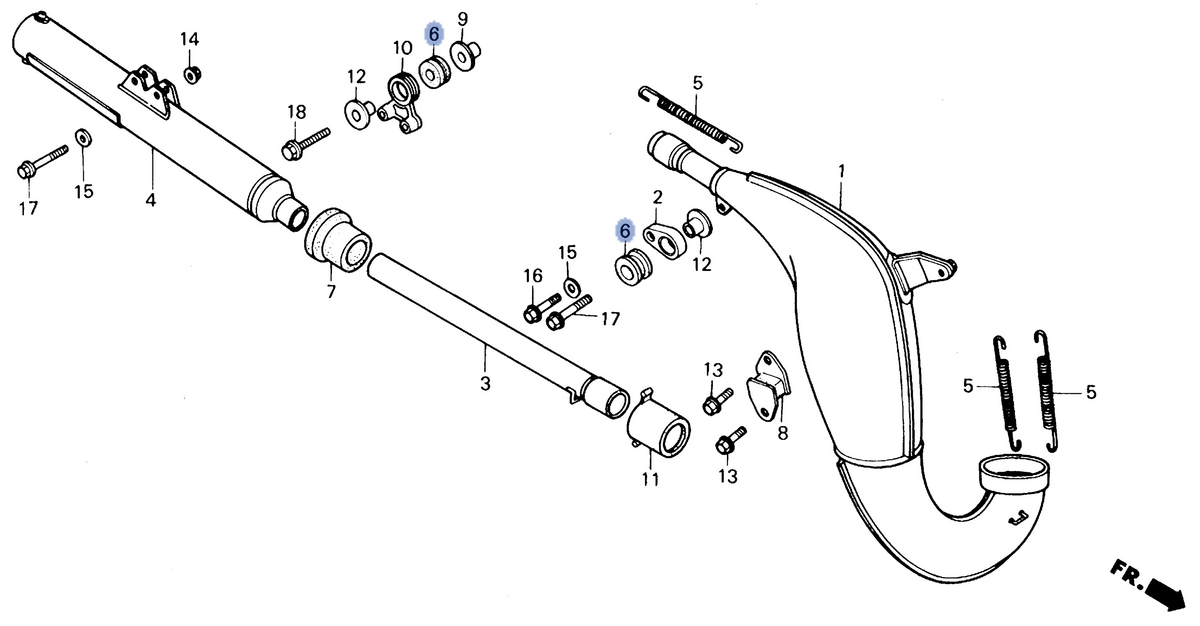 Honda OEM part 18334-KA3-830