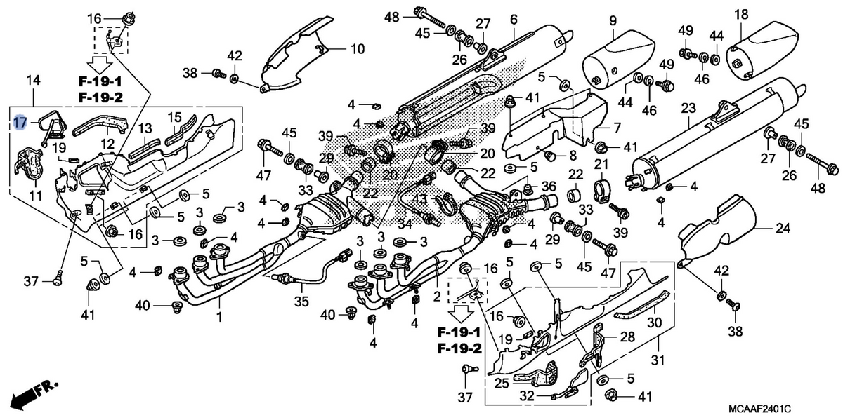 Honda OEM part 18335-MCA-A70ZA