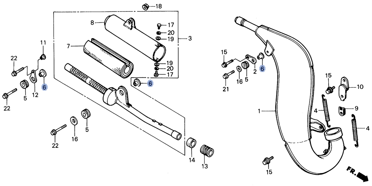 Honda OEM part 18336-KS6-700