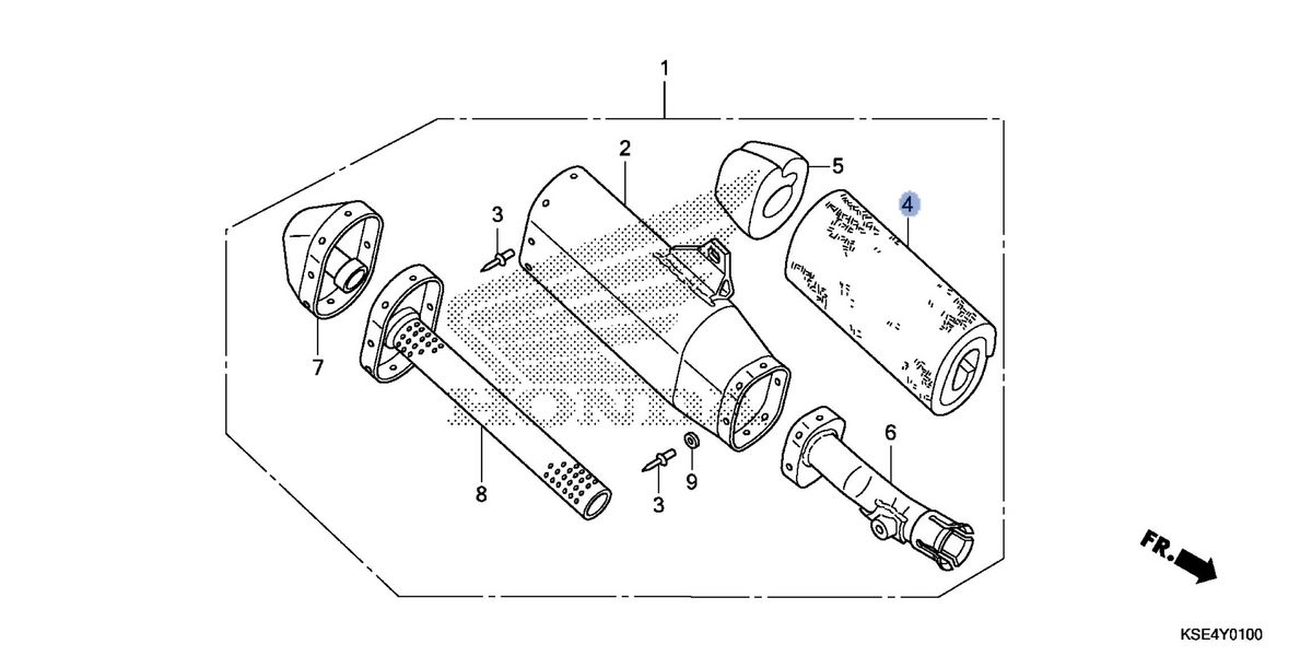 Honda OEM part 18336-KSE-E30