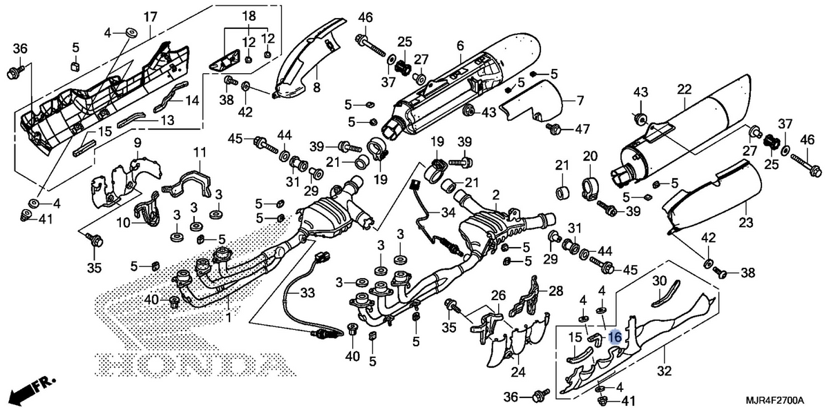 Honda OEM part 18338-MCA-000