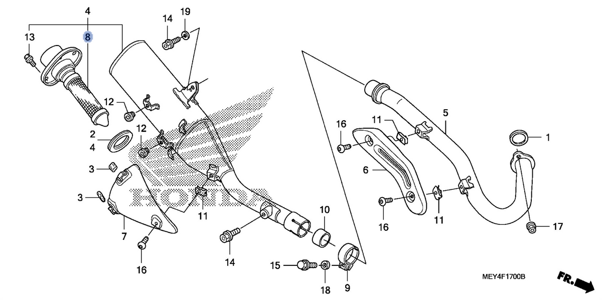 Honda OEM part 18340-MEY-A20
