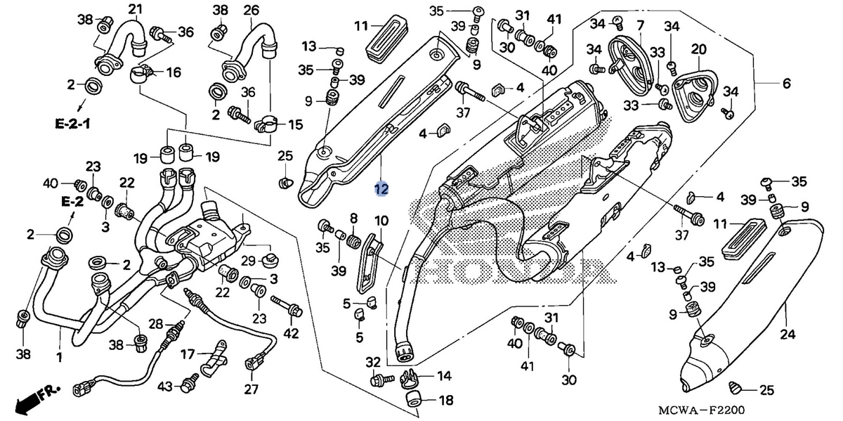 Honda OEM part 18341-MCW-H00