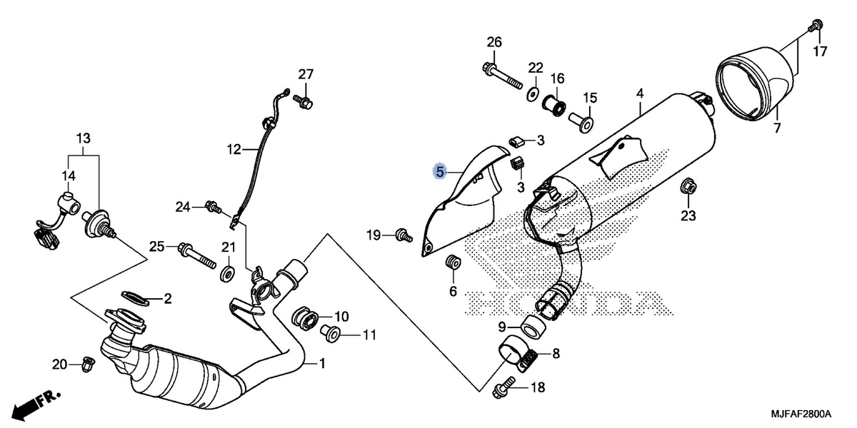 Honda OEM part 18342-MJF-A01
