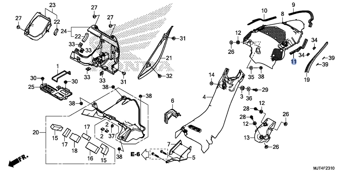 Honda OEM part 18344-MJT-E00