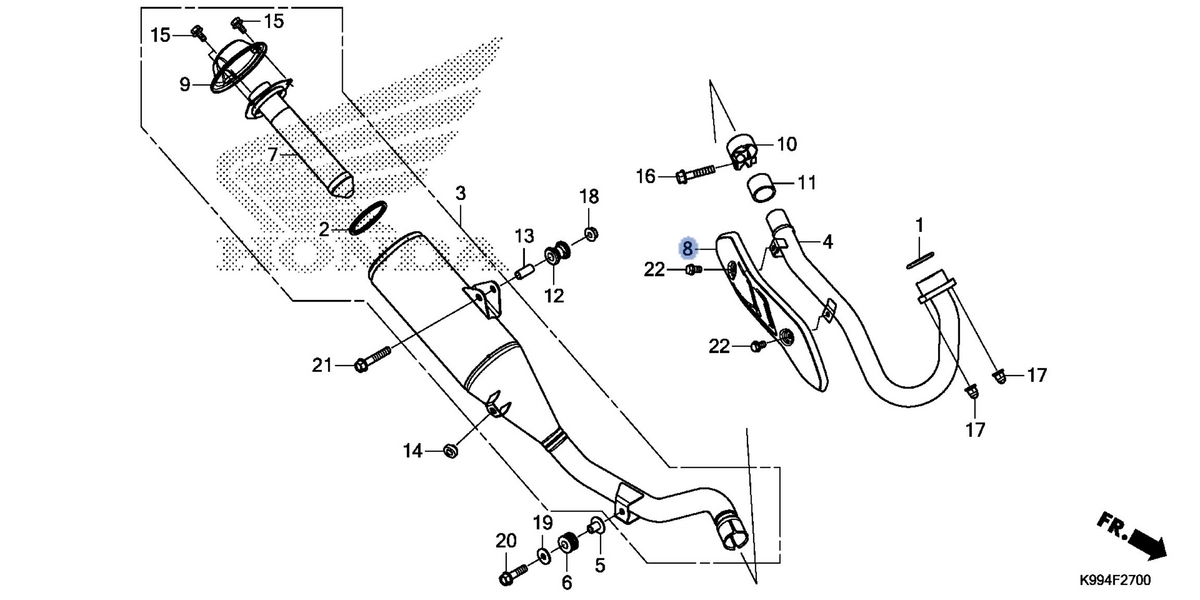 Honda OEM part 18345-K99-A00ZA